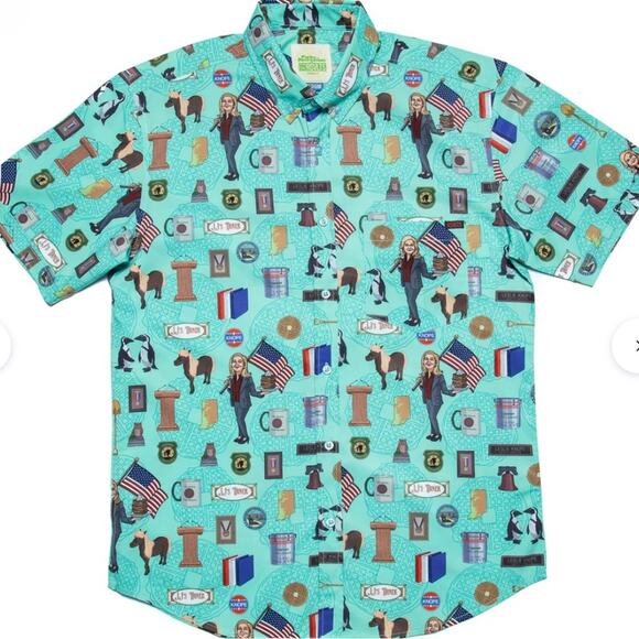 Mens Parks and Recreation RSVLTD Leslie Knope Shirt Size 2XL - Picture 2 of 10